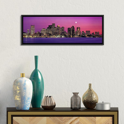" USA, Massachusetts, Boston, View Of An Urban Skyline By The Shore At Night " by Panoramic Images