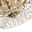 Ealie Melrose 4-Light Metal and Crystal Flush Mount-1975426453