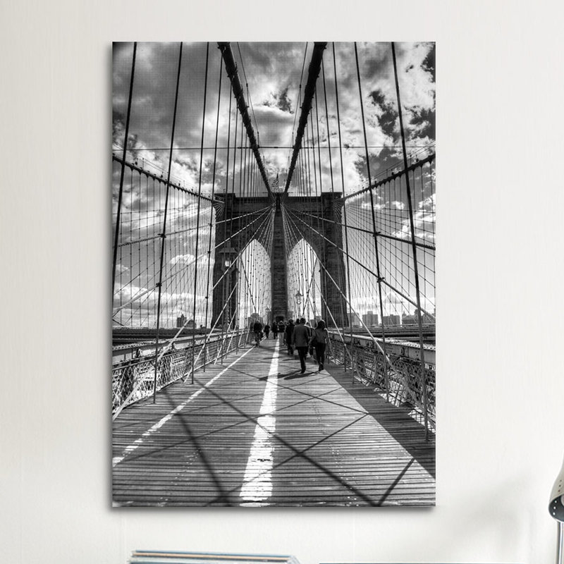 «Brooklyn Bridge II (New York City)» par Christopher Bliss, reproduction de photo sur toile, H 26 po x l 18 po x P 1,5 po