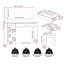 Cascio Dressing Table Set with Mirror-1050278293