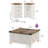 Allyssa 4 Piece Farmhouse Coffee Table Set