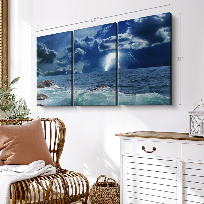 «Ocean Storm Bolt» sur toile, H 50 po x l 32 po