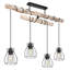 Pinkham 4 - Light Black Cluster Pendant