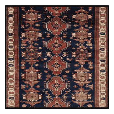 Machine Washable Persian Brown Area Rug