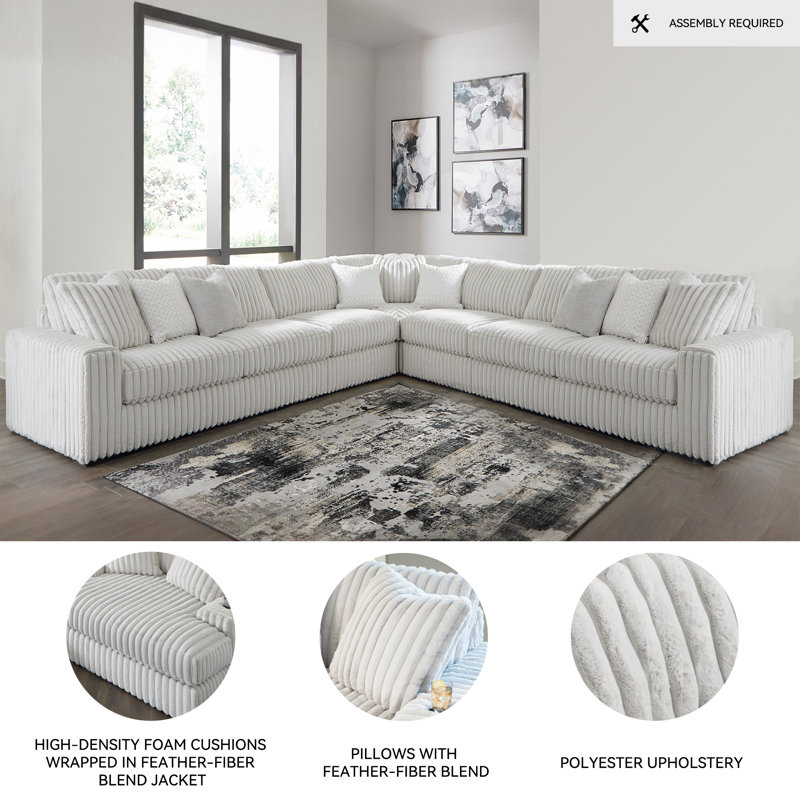 Canapé modulaire Cintra, H 41 po x l 172 po x P 172 po