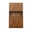 70,87 po de hauteur avec garde-robe et armoire de cuisine, avec 6 portes, 1 tablette ouverte et 1 tiroir pour la chambre à coucher-2083125899