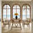 63-Inch Farmhouse Dining Table, Rustic Wooden Kitchen Table With Sturdy Legs