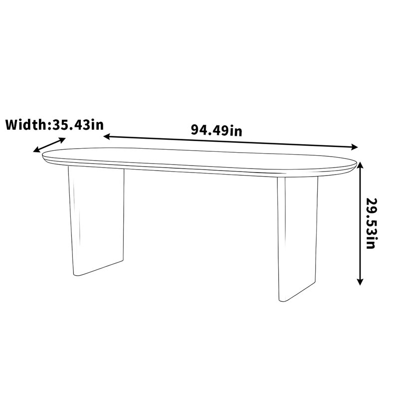 Annapurna, 29.53"H x 94.49"L x 35.43"W, Black