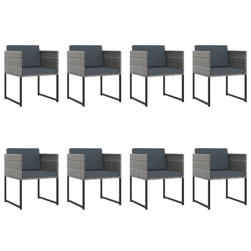 Rectangular 12 - Person Dining Set with Cushions
