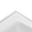 Baignoire en alcôve droite en acrylique blanc brillant avec drain extérieur Streamline 60 po x 30 po Streamline-101699344