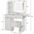 Jakaylen Vanity Makeup Desk with LED Light-231338822