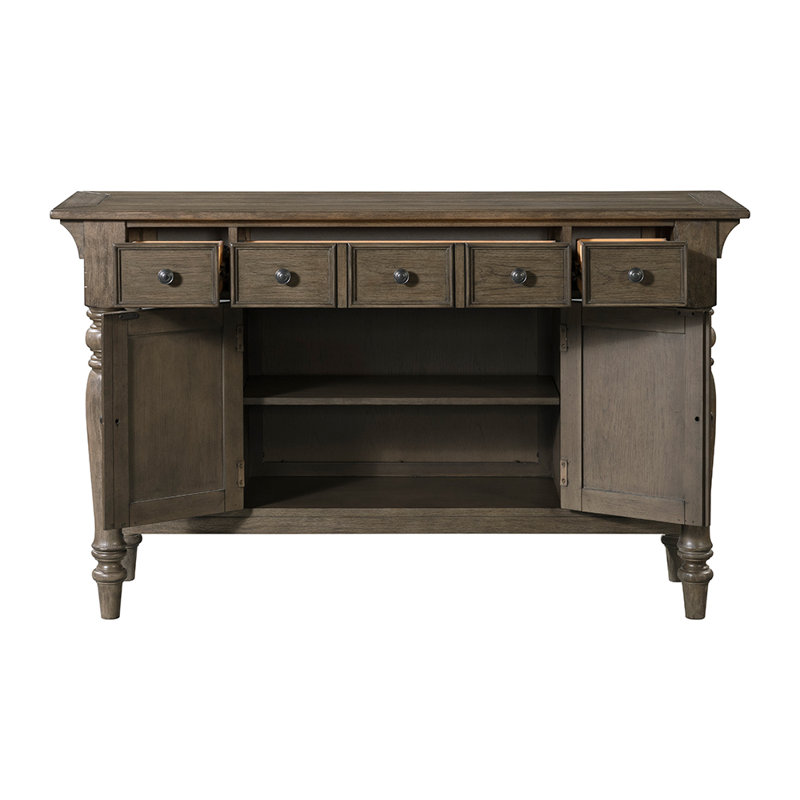 Paola 56" Wide 3 Drawer Buffet Table