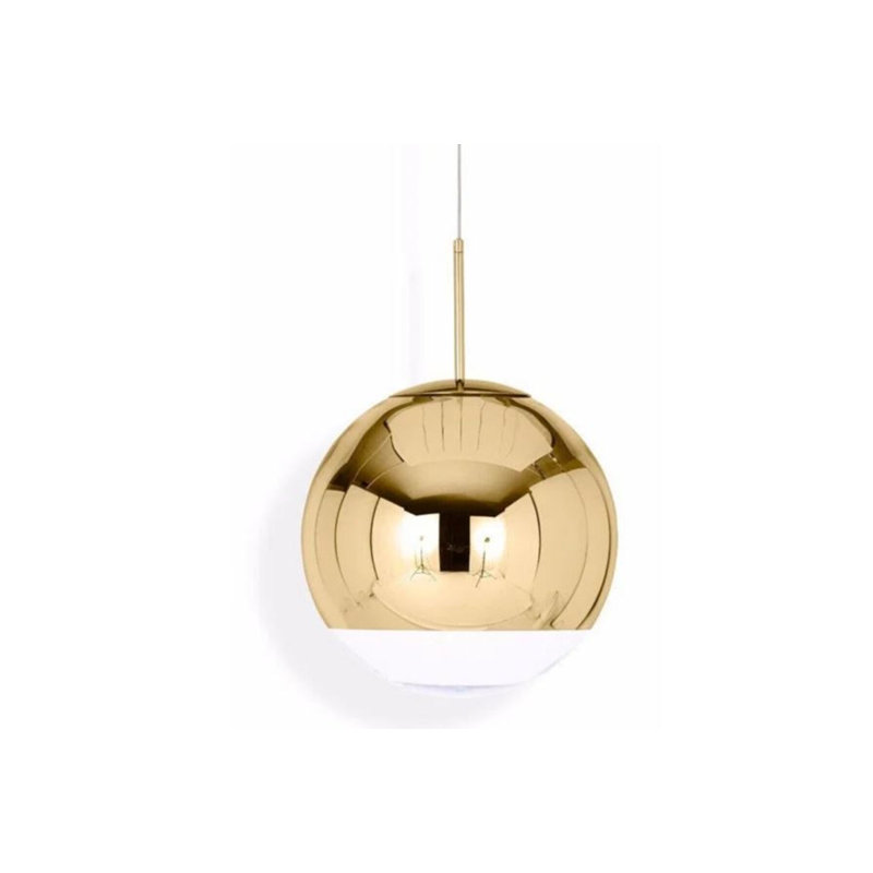Luminaire suspendu Hunter, H 59 po x l 14 po x P 14 po, Doré