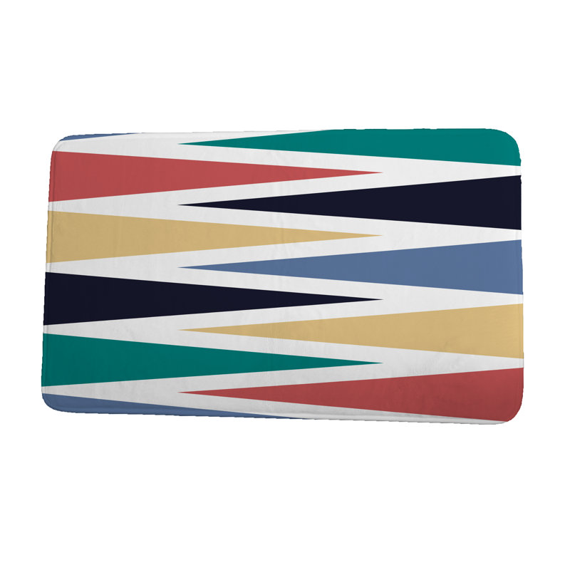 Non-Slip Bath Mat, Navy, 21" W x 34" L