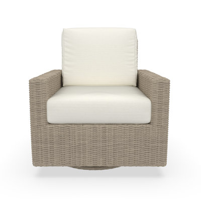 Outdoor Swivel Chair With Sunbrella Cushions by Birch Lane