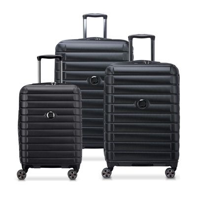 Delsey Shadow 5.0 3-Piece Smart Luggage Set with Carry-On, Medium and Large Suitcases