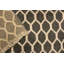 Tapis gris / brun clair en laine noué à la main à motif géométrique 4 pi 1 po x 6 pi 5 po Geometric