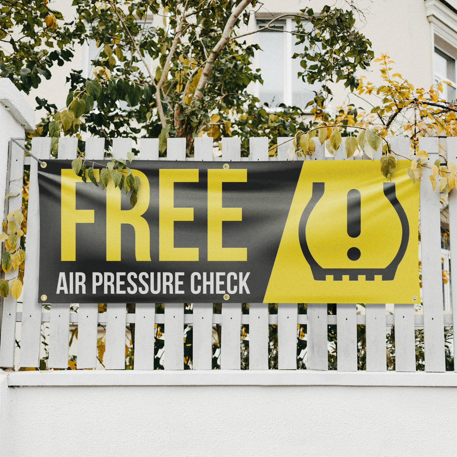 SignMission Free Air Pressure Check Banner Sign 24 Inch x 72 Inch | Wayfair