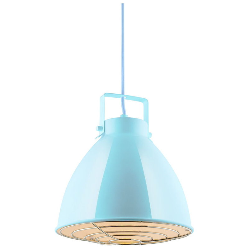 1 - Light Single Pendant, Baby Blue