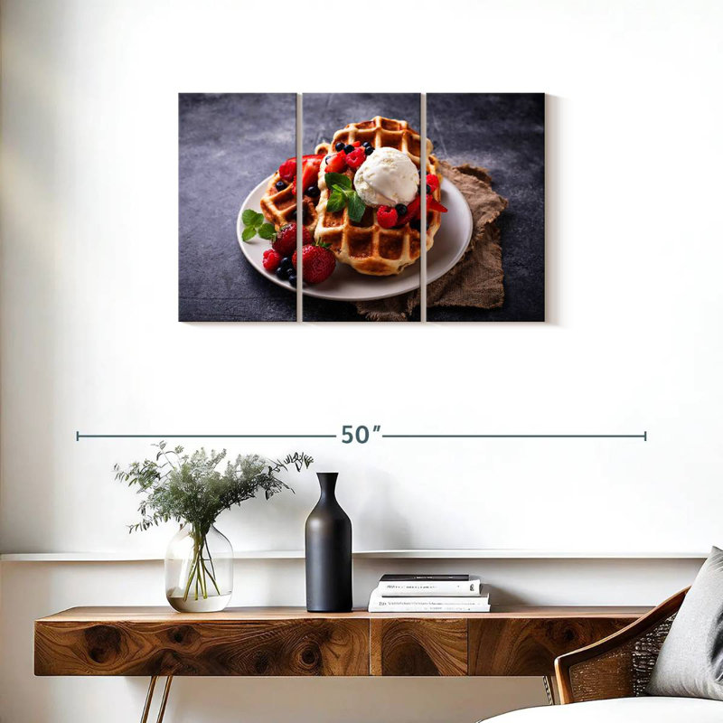 Yarlin Berry Belgian Waffles, 20" H x 33" W