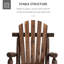 Chaise berçante d'extérieur en bois