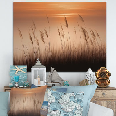 Beach Grass To The Morning - plage et océan, impressions sur toile