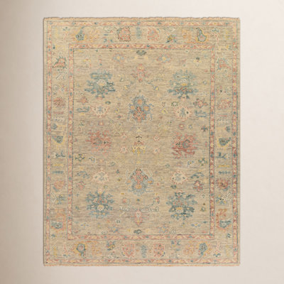 Newham Handmade Wool Pink Rug