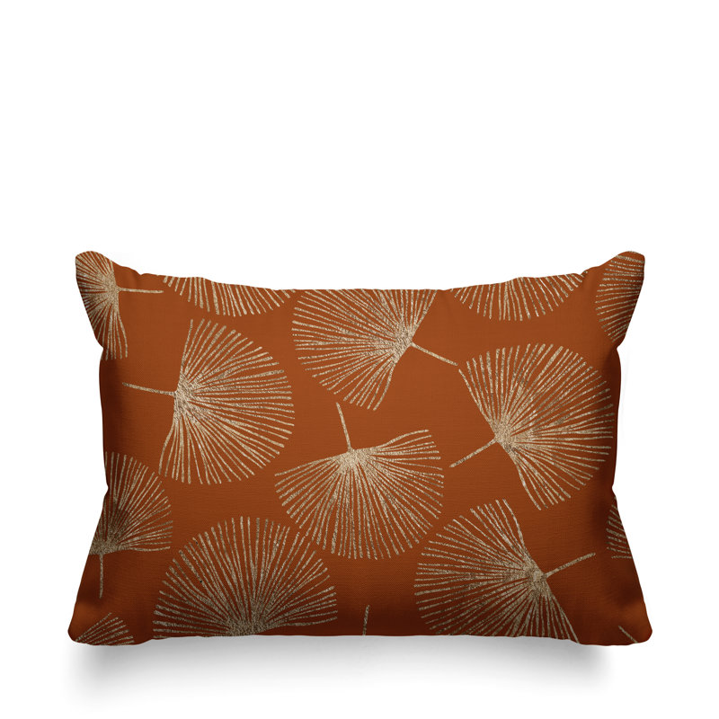 Coussin lombaire intérieur / extérieur Joba Dandilion, Orange / or