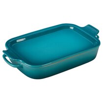 Crock Pot Artisan 5.6qt Rectangular Stoneware Bake Pan - Gradient Teal