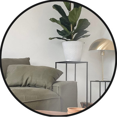 Metal Round Bathroom Mirror
