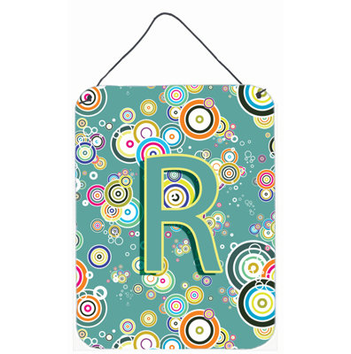 Letter Circle Initial Alphabet by Denny Knight Graphic Art Plaque