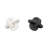 Neutral Modern Marble Oval 6" Knot Decor - 6" x 6" x 6"-946809307