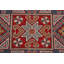 Tapis oriental à motif de légumes Kazak fabriqué à la main 7 x 10