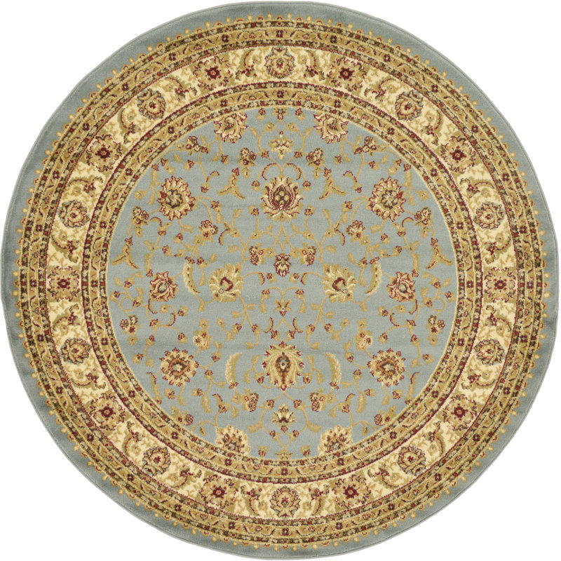 Niles Floral Indoor Rug, Round 6'1"