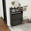 Armoire de rangement pour chaussures 24 paires avec 3 tiroirs rabattables, range-chaussures autoportant-1605641583