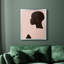 «Pink Silhouette I», toile encadrée de qualité supérieure - prête à être accrochée-1134411844-1134411963