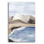  «Calm Blue Coast 2» par Annie Warren, art mural en verre acrylique, 24 po x 36 po-1756941842