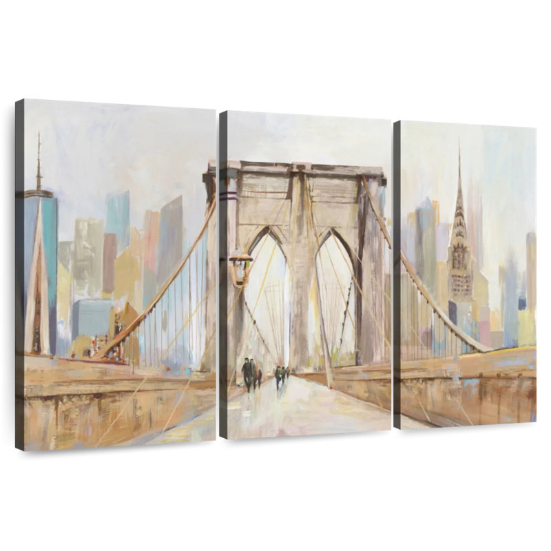 Lilie, le pont de Brooklyn, H 36 po x l 57 po