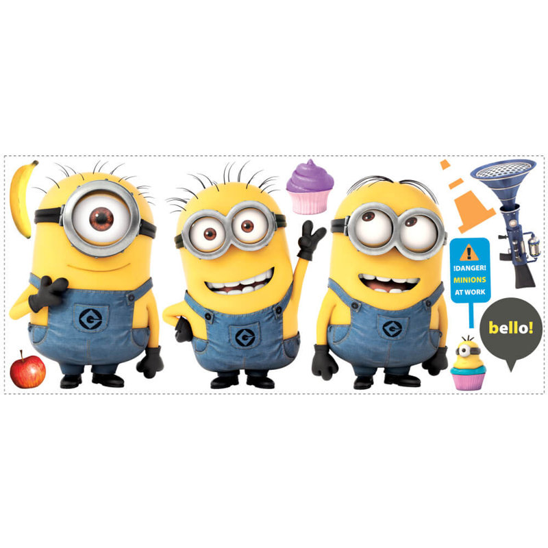 Despicable Me 2 Entertainment Non-Wall Damaging Wall Decal