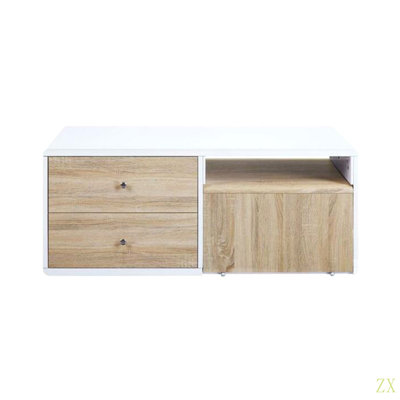 Rectangular Coffee Table With Pull-Out Table