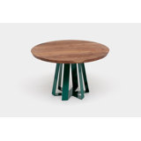 ARS Round Walnut Wood Dining Table