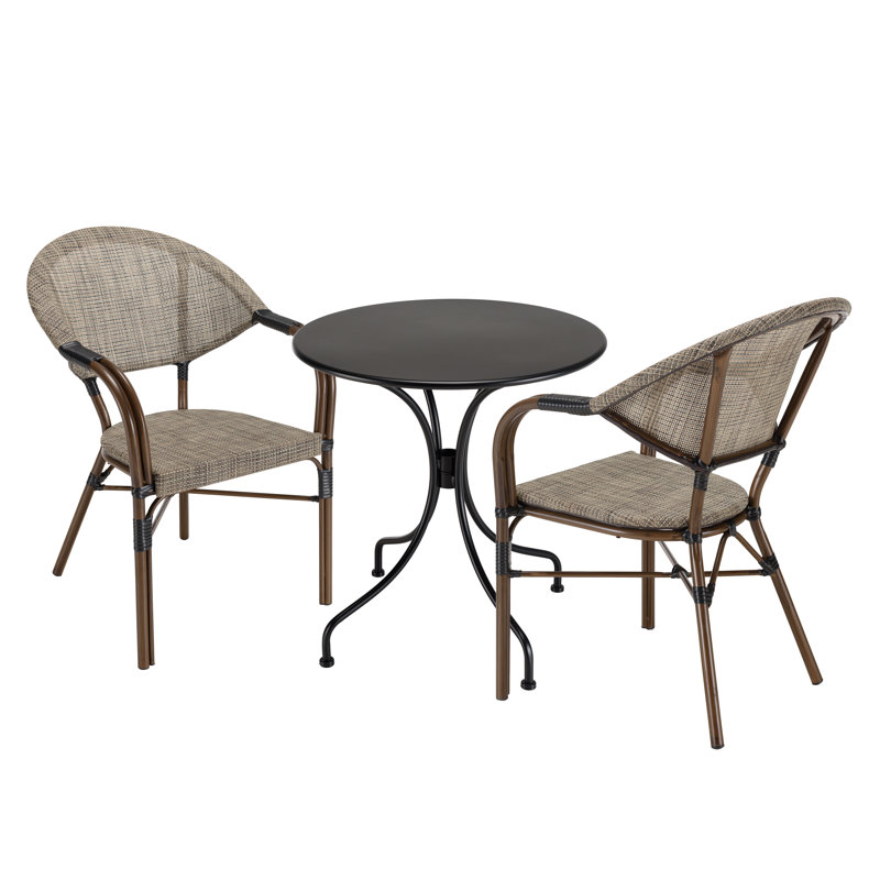Delors 2 - Person Patio Dining Set with Round Table