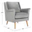 Fauteuil large en velours 28,74 po-1120701219