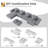 Modern 8 PCS DIY Combination Boneless Modular Sofa With 8 Pillows-517772701