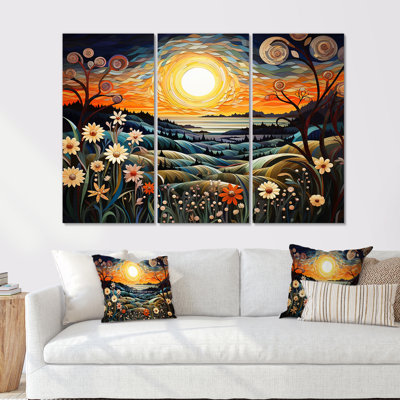 Ornella - ensemble d'art mural abstrait paysage