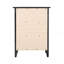 Élégante table de chevet transitionnelle noire-1454813573