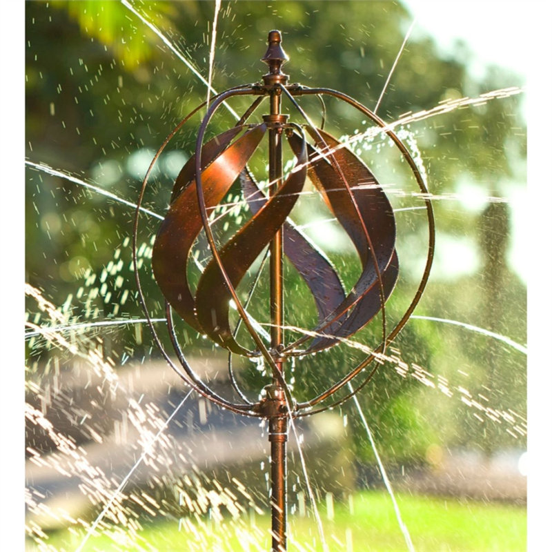 Weather Resistant Metal Abstract Rotator