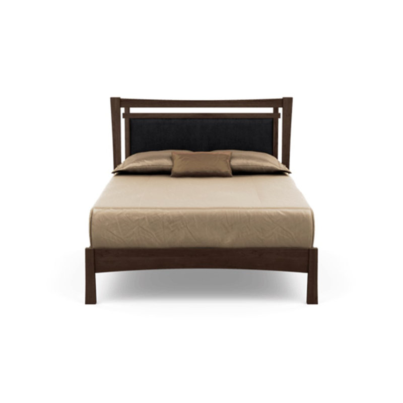 Monterey Upholstered Bed, Queen, Ebony, Autumn Cherry