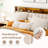 Upholstered Platform Bed Frame with Charging Station, 4 Drawers & LED Lights – Heavy Duty, No Box Spring Needed-118160846