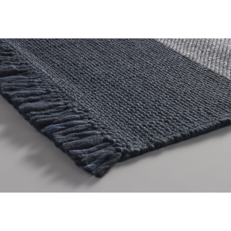 Headwind Striped Area Rug in Charcoal, Rectangle 6' x 9'